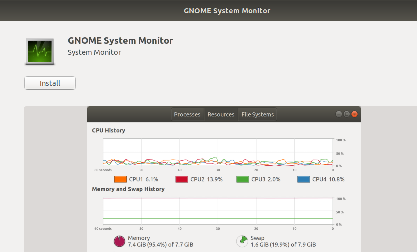 System monitor. Gnome-System-Monitor. Системный монитор Ubuntu. Install Gnome System Monitor Extension.