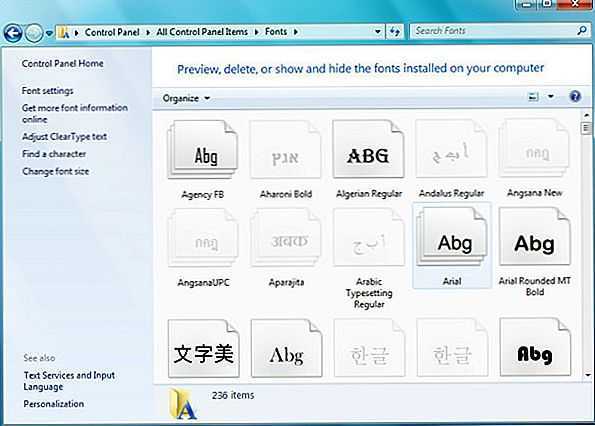 Как поменять шрифт на windows 7 и 10