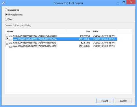 How to access vmfs datastore from linux, windows and esxi