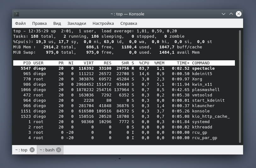 Привилегии в linux. Pid процесса. типы процессов в linux.