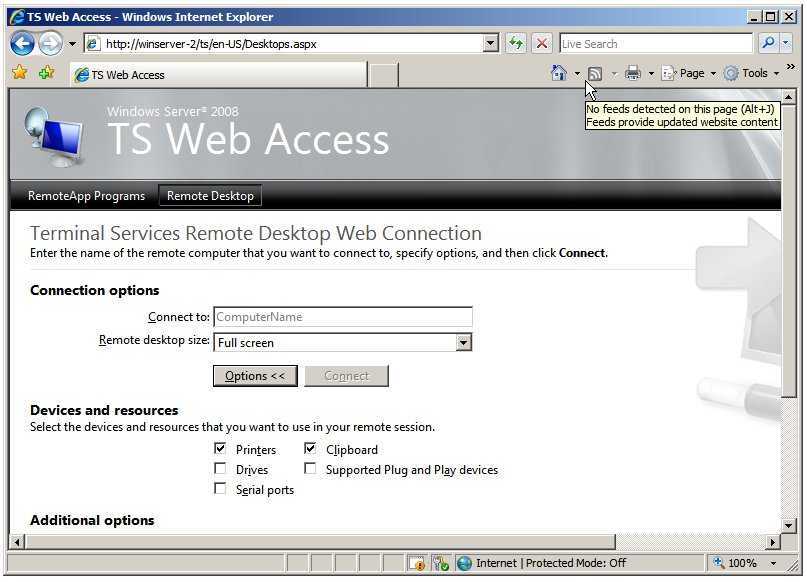Rd web access