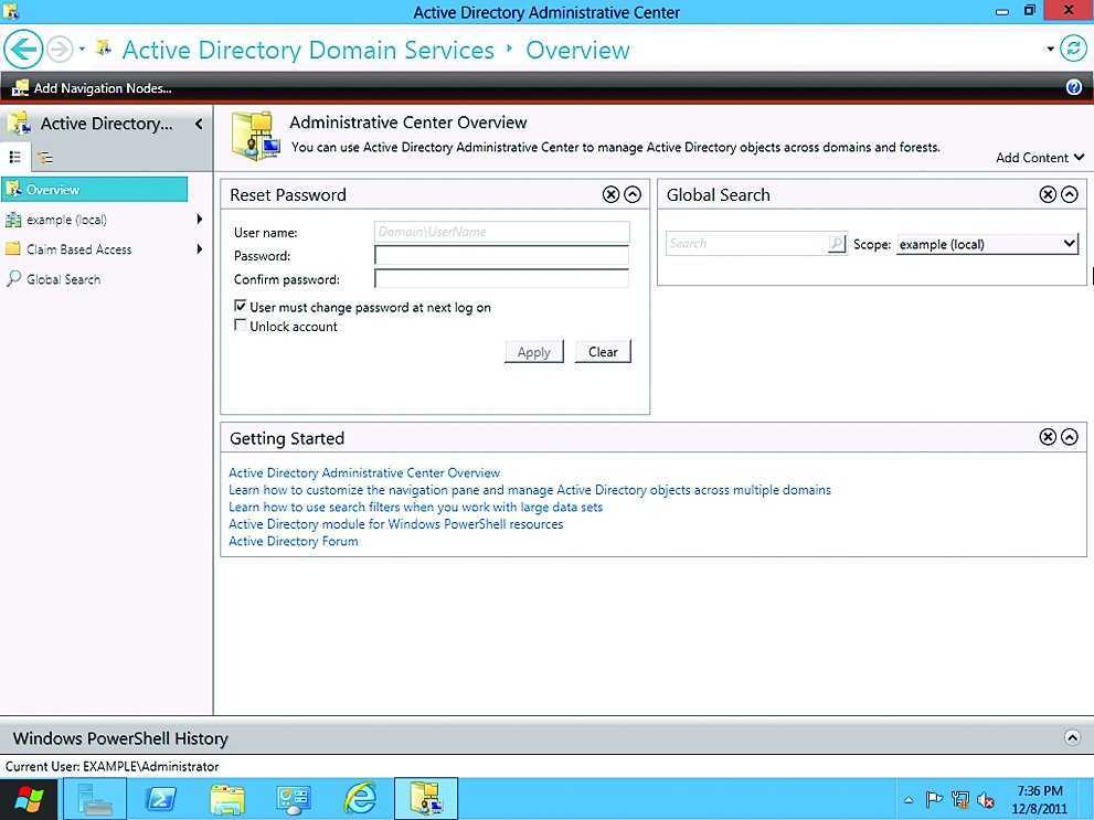 Пароль администратора домена. Reset password Active Directory. Windows admin Center Active Directory. Ad администрирование. Active Directory как сбросить пароль пользователя.
