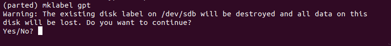 Unsupported partition. Unsupported partition