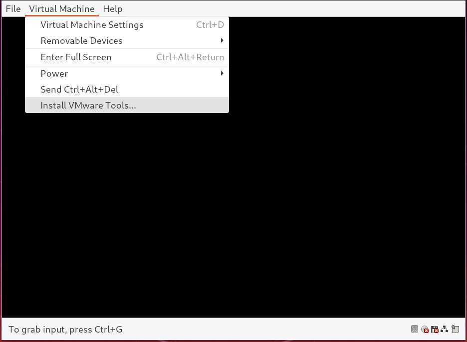 VM -> install VMWARE Tools). Ubuntu для IPTV. VMWARE menu.