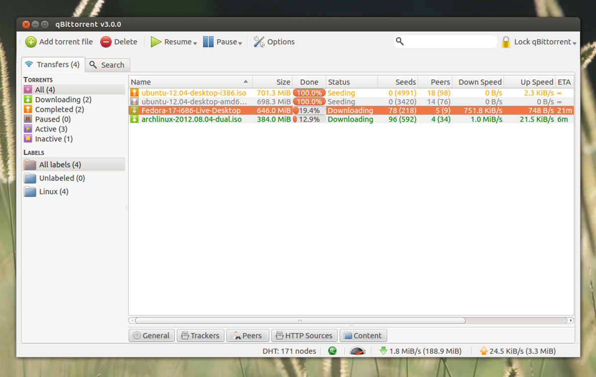 QBITTORRENT для линукс. QBITTORRENT клиент.