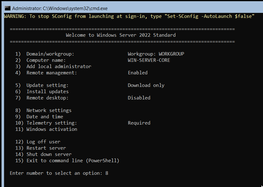 Установка windows server 2022