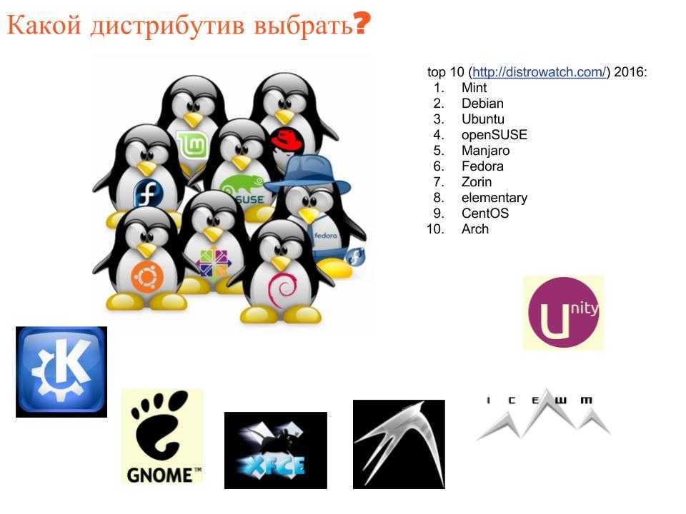 Лучшие дистрибутивы linux