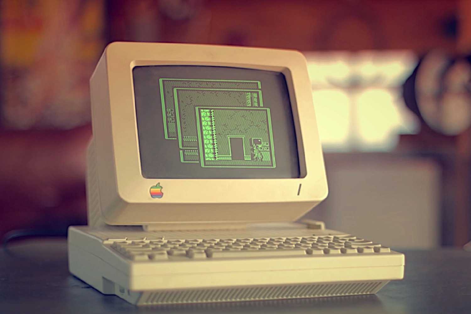 Компьютер оса. Apple 2. Персональный компьютер Эппл 2. Первый компьютер Apple 2. 4 Поколение ЭВМ эпл.